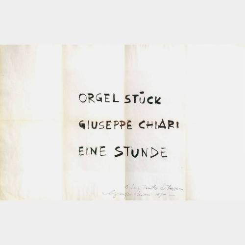 Orgel Stück. Eine Stunde