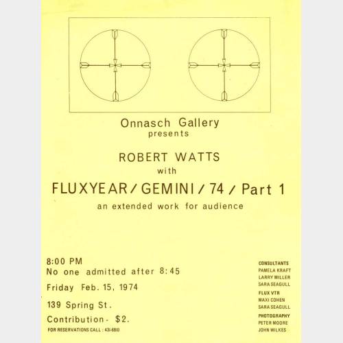 Robert Watts with Fluxyear / Gemini / 74 / Part 1
