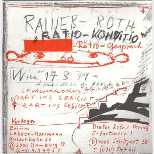 Rainer Roth. Ratio-Konditio. Ratio Gesprach. 