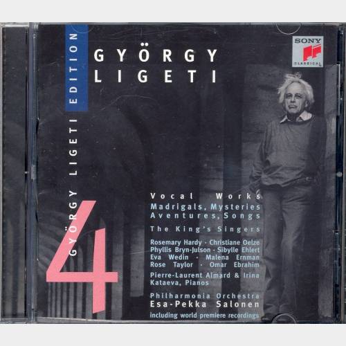 György Ligeti. Edition 4Vocal Works. Madrigals, Mysteries, Aventures, Songs...